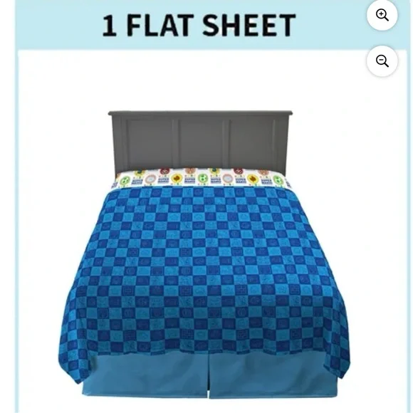 Nintendo Super Mario Full Size Sheet Set - Picture 2 of 13